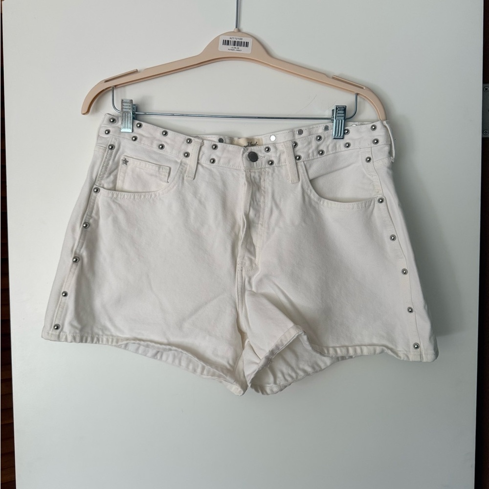 Universal Thread - White Women's Studded Denim Shorts